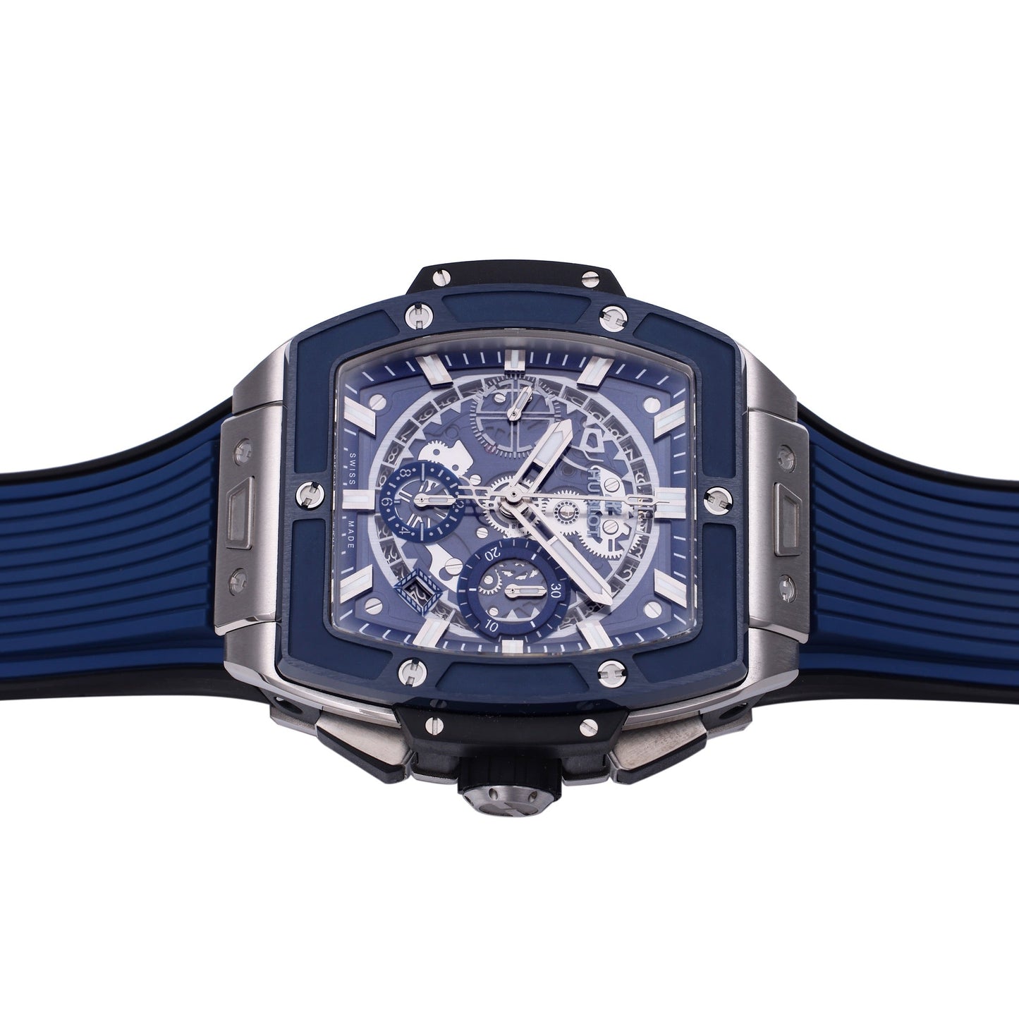 Hublot Big Bang Titanium 642.NM.0170.RX 1:1 Mejor edición BBF Factory Esfera azul Correa de caucho 