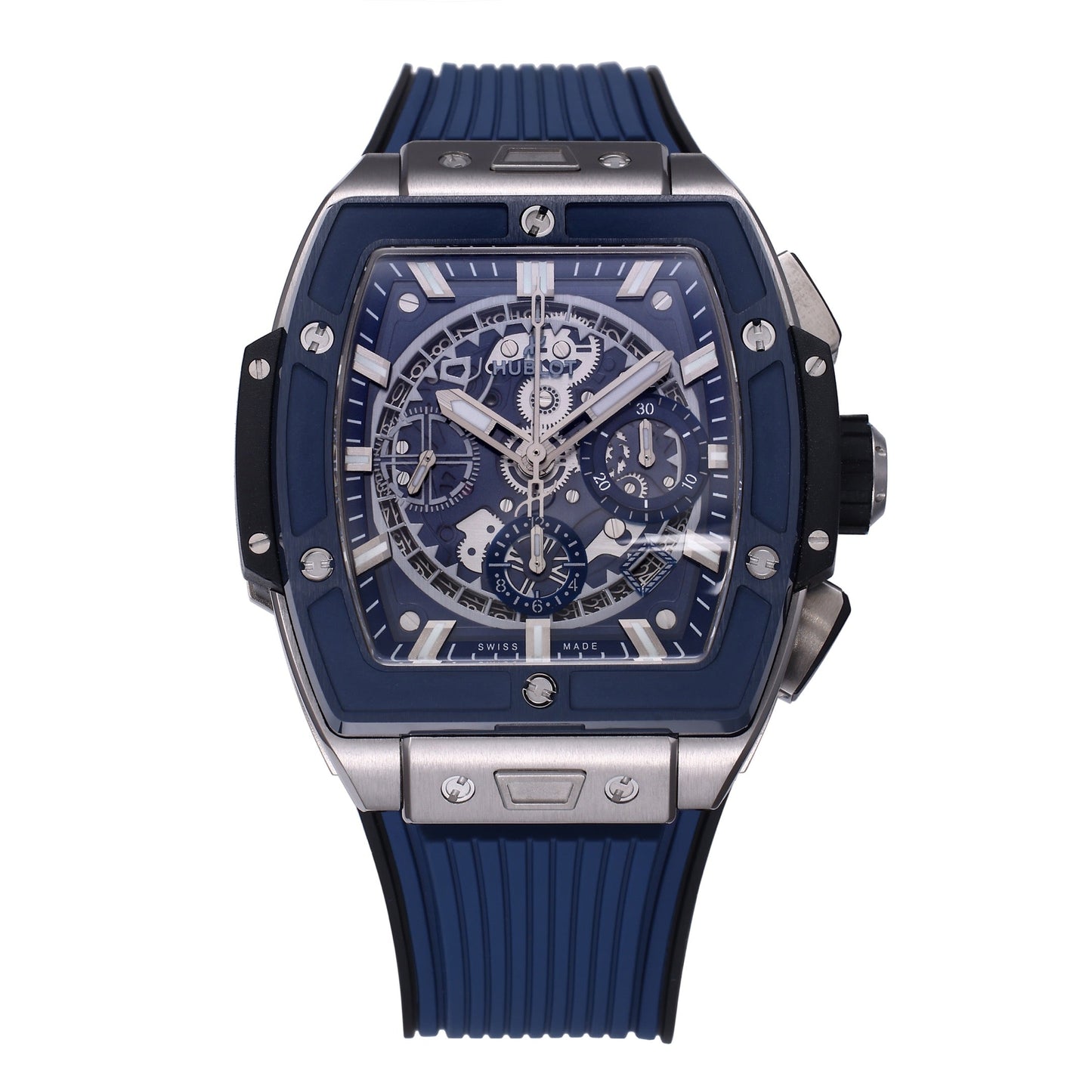 Hublot Big Bang Titanium 642.NM.0170.RX 1:1 Mejor edición BBF Factory Esfera azul Correa de caucho 