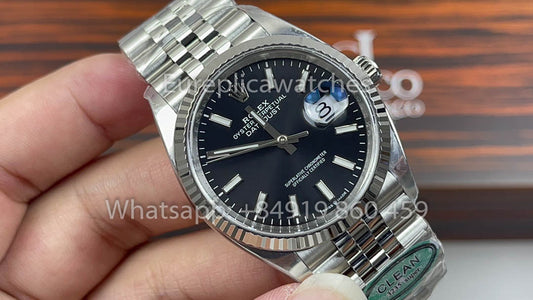 Rolex Datejust M126234-0015 36MM 1:1 Mejor clon limpio de fábrica Esfera negra Versión 2024