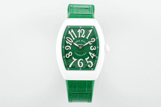 Reloj de mujer Franck Muller V32, edición limitada 1:1, esfera verde de fábrica ABF