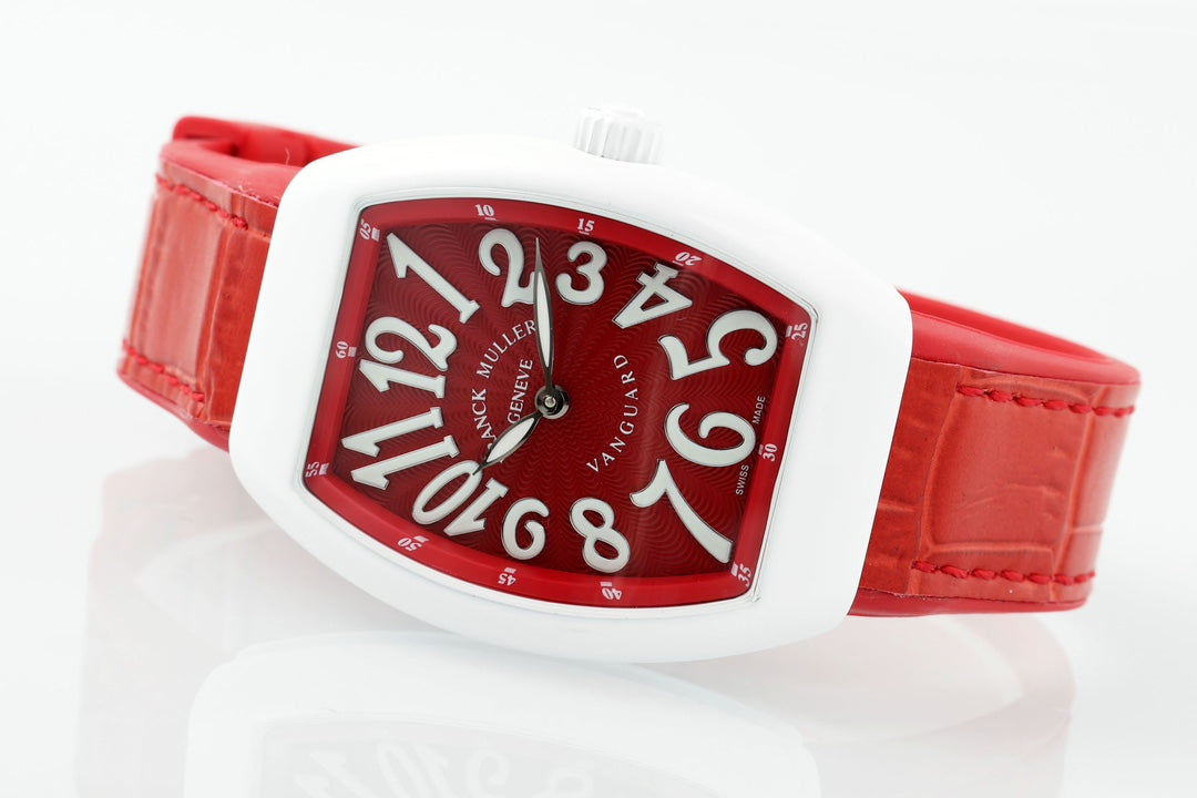 Reloj de yate para mujer Franck Muller V32, edición 1:1, ABF Factory, esfera roja