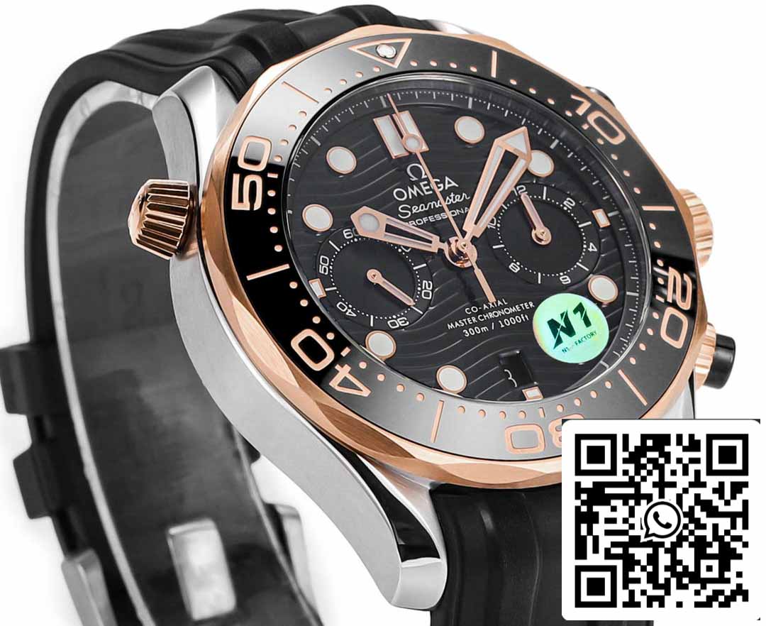 Omega Seamaster 210.20.44.51.01.001 Co‑Axial Master 44 mm 1:1 Best Edition N1 Factory Rubber Strap