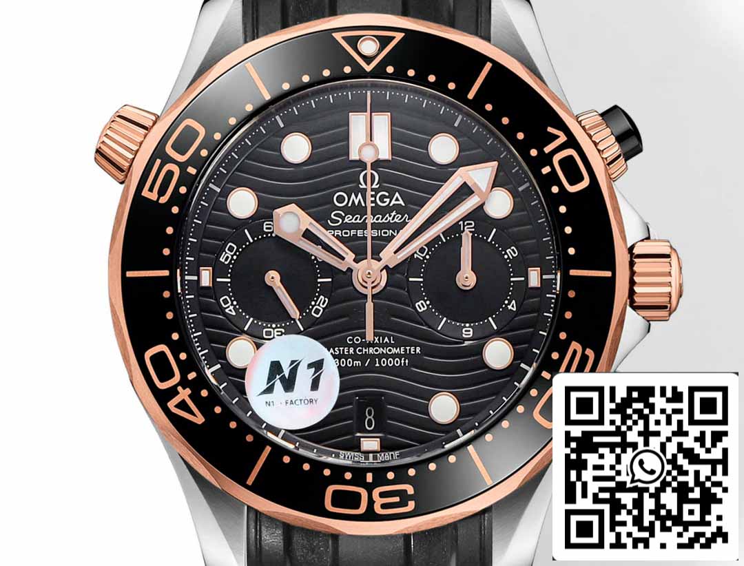 Omega Seamaster 210.20.44.51.01.001 Co‑Axial Master 44 mm 1:1 Best Edition N1 Factory Rubber Strap