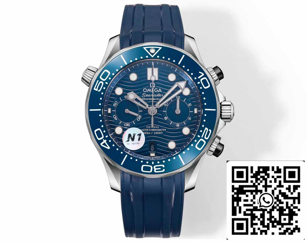 Omega Seamaster Collection 210.30.44.51.03.001 1:1 Best Edition N1 Factory Rubber Strap