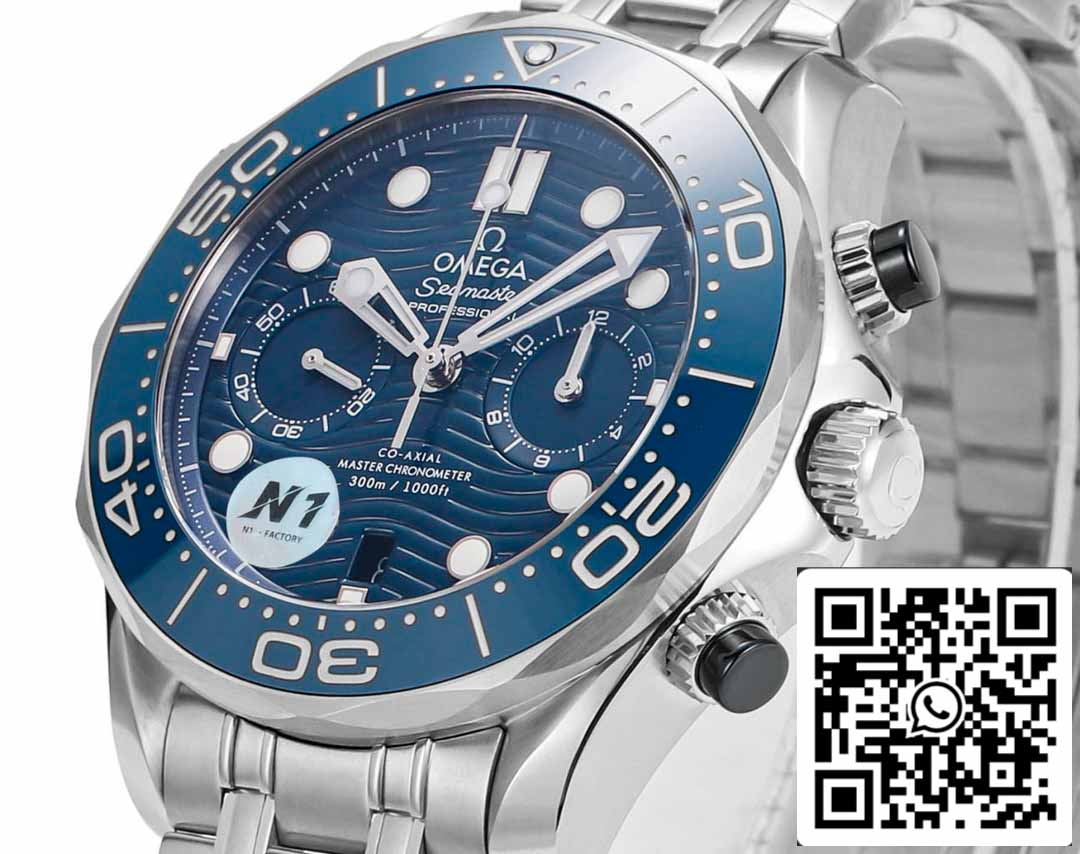 Colección Omega Seamaster 210.30.44.51.03.001 1:1 Mejor edición N1 Factory Esfera azul