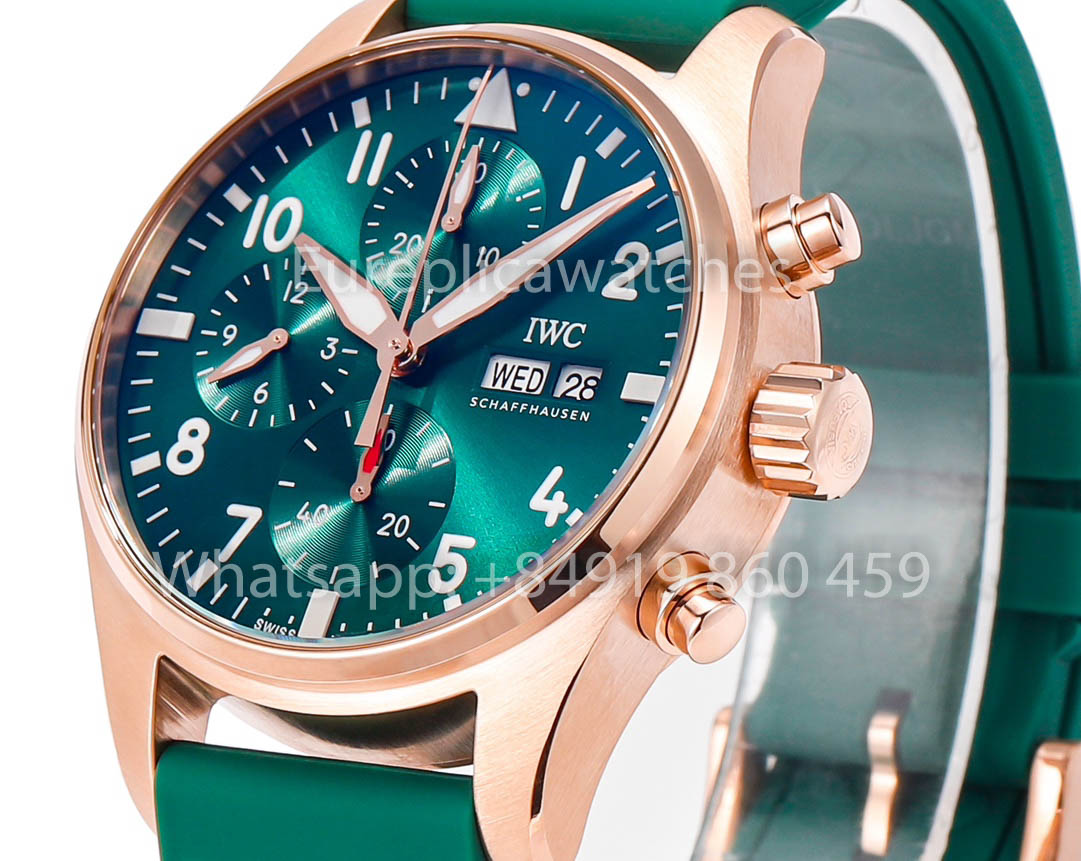 IWC Pilot IW388110 Chronograph Watch 41MM 1:1 Best Clone Green Dial TW Factory