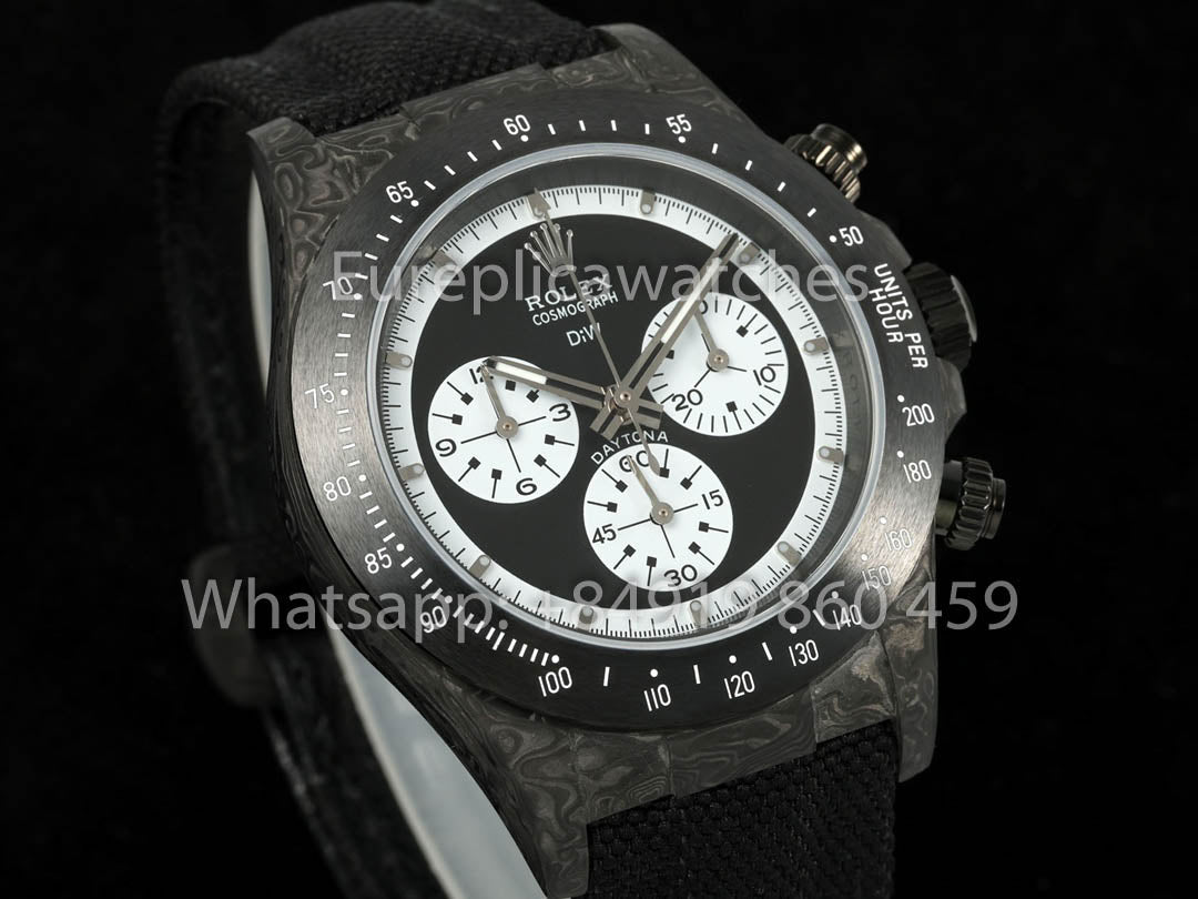 Rolex Daytona Paul Newman NTPT Carbon 1:1 Mejor clon Diw Custom 4130 Movimiento