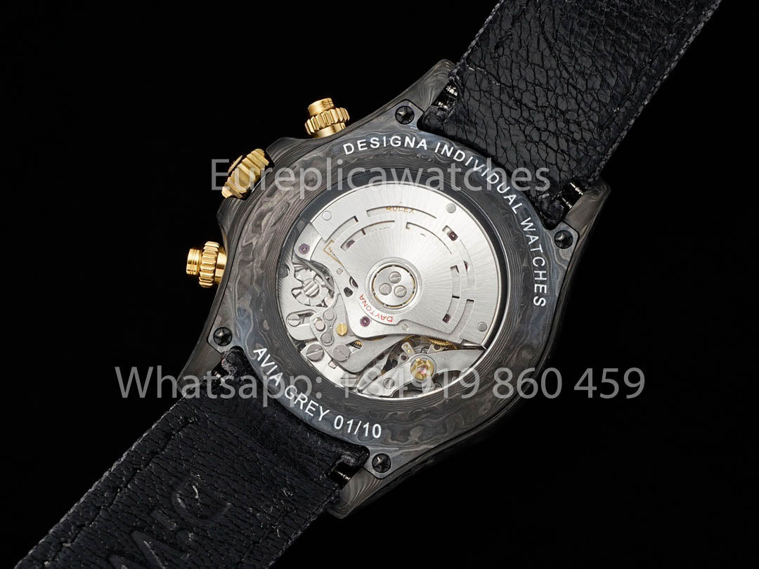 Rolex Daytona Aviva Grey 01/11 NTPT Carbon 1:1 Miglior Clone Diw Custom 4130 Movimento