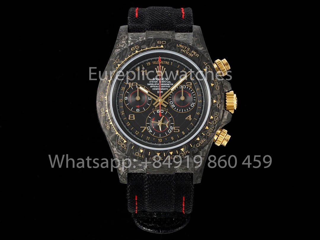 Rolex Daytona Aviva Grey 01/10 NTPT Carbon 1:1 Miglior Clone Diw Custom 4130 Movimento