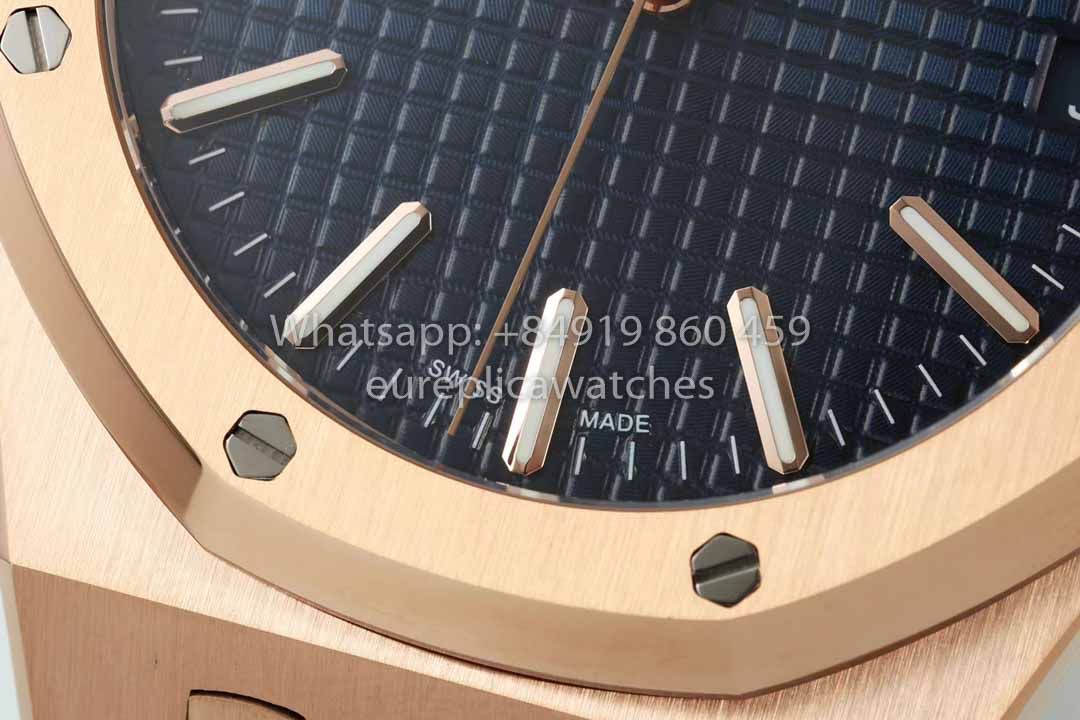 Audemars Piguet Royal Oak 15510ST di IPF Factory 1:1 miglior clone quadrante blu oro rosa