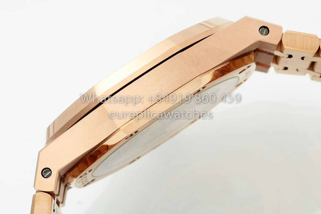 Audemars Piguet Royal Oak 15510ST di IPF Factory 1:1 miglior clone quadrante blu oro rosa