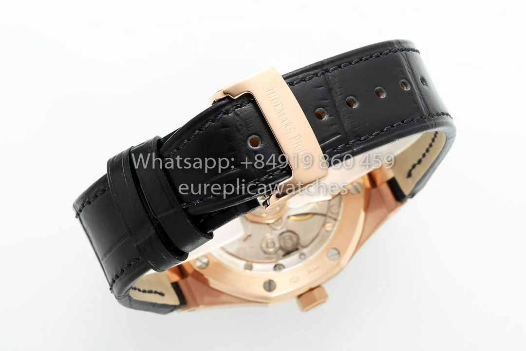 Audemars Piguet Royal Oak  15510ST from IPF Factory 1:1 Best Clone Black Dial Leather Strap