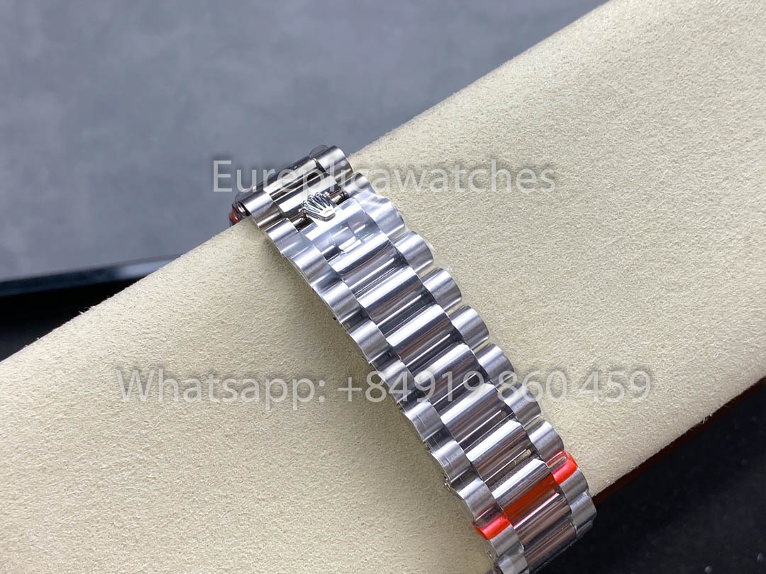 Rolex Day Date 128239-0023 Oro Bianco 1:1 Miglior Clone 8+ Versione Contrappeso di Fabbrica