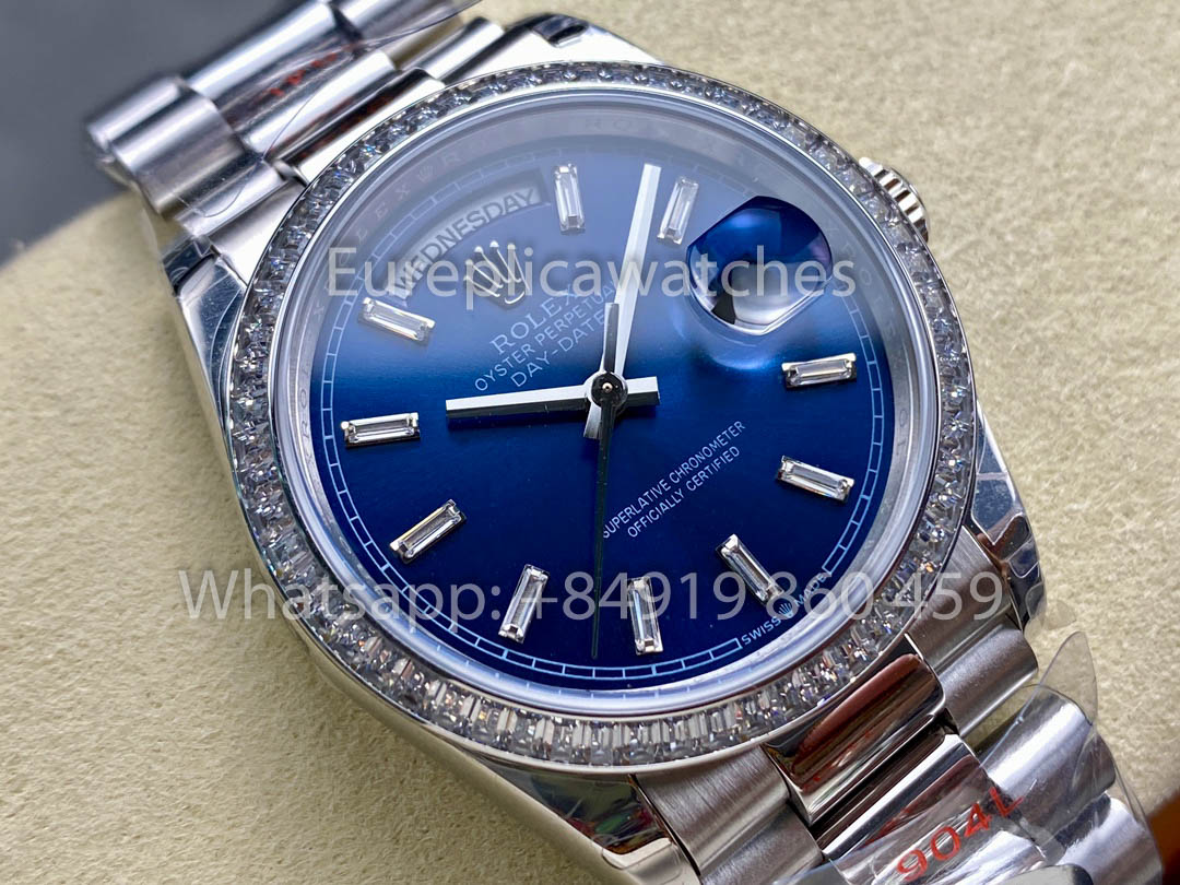 Rolex Day Date  m128399tbr White Gold 1:1 Best Clone 8+ Factory Counterweight Version