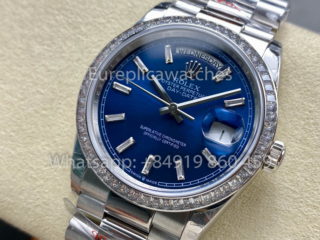 Rolex Day Date  m128399tbr White Gold 1:1 Best Clone 8+ Factory Counterweight Version