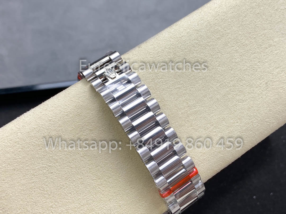 Rolex Day Date  m128349rbr-0008 White Gold 1:1 Best Clone 8+ Factory Counterweight Version