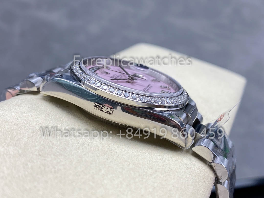 Rolex Day Date  m128349rbr-0008 White Gold 1:1 Best Clone 8+ Factory Counterweight Version