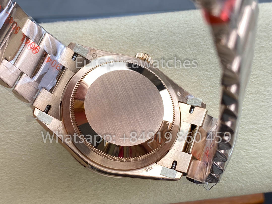 Rolex Day Date m128395tbr-0032 Oro Rosa 1:1 Miglior Clone 8+ Versione Contrappeso di Fabbrica