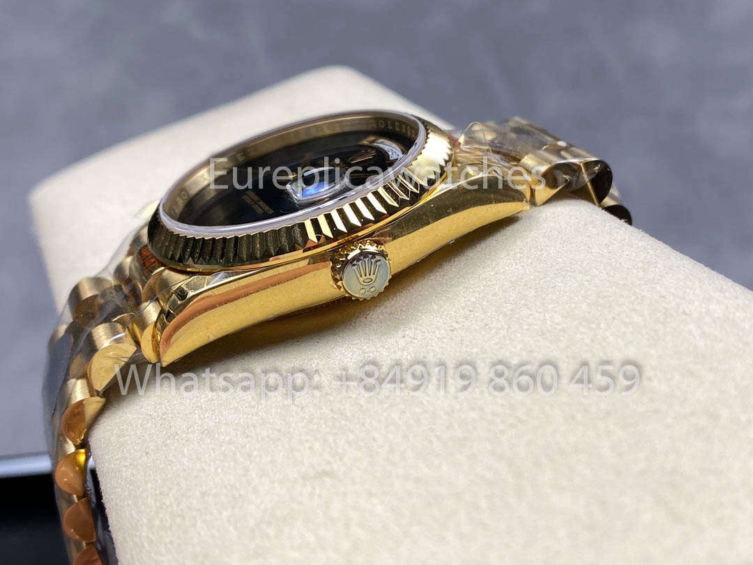 Rolex Day Date Ref. 128238 Oro Giallo 1:1 Miglior Clone 8+ Versione Contrappeso di Fabbrica