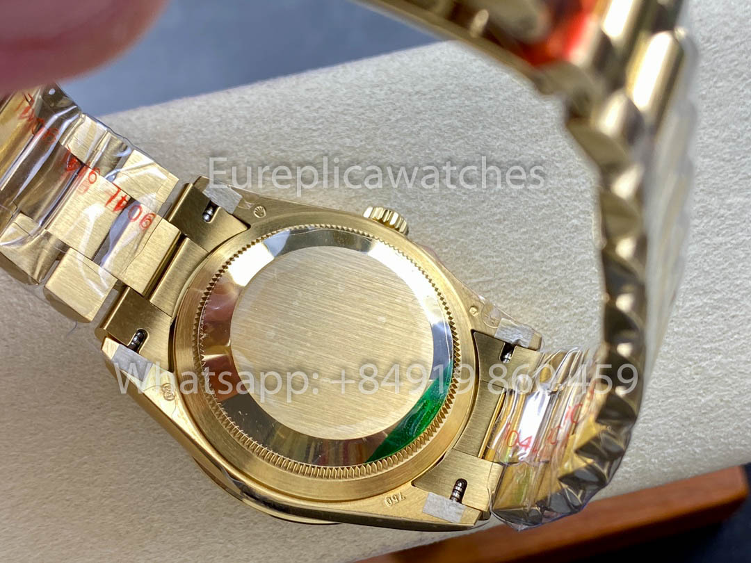 Rolex Day Date 128398TBR-0018 Oro amarillo 1:1 Mejor clon 8+ Versión de contrapeso de fábrica