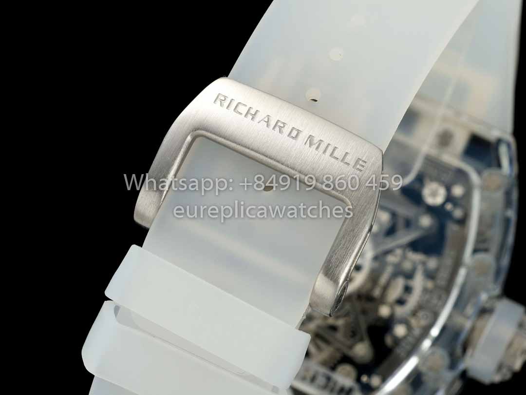 Richard Mille RM 56-02 Tourbillon 1:1 Miglior Clone RM Factory Cassa Trasparente Quadrante Blu