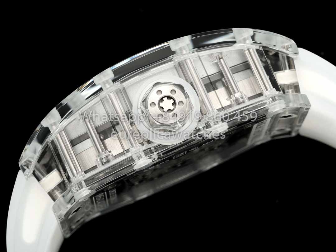 Richard Mille RM 56-02 Tourbillon 1:1 Mejor clon RM Factory Caja transparente Esfera blanca