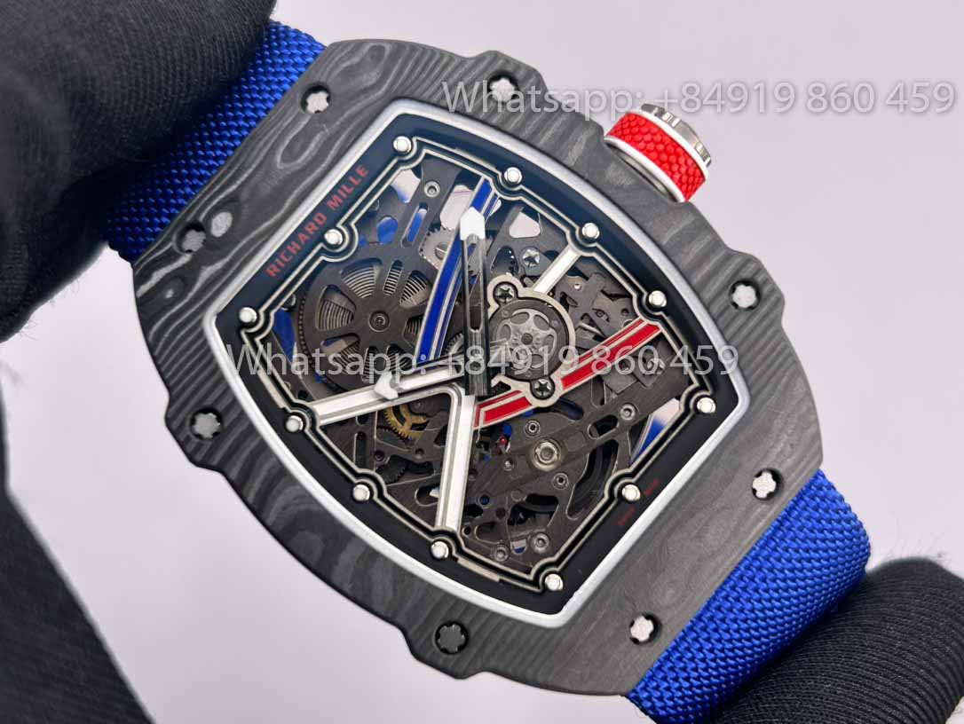 Réplica Richard Mille RM67-02 Carbono NTPT Sébastien Ogier 1:1 Mejor Clon V2