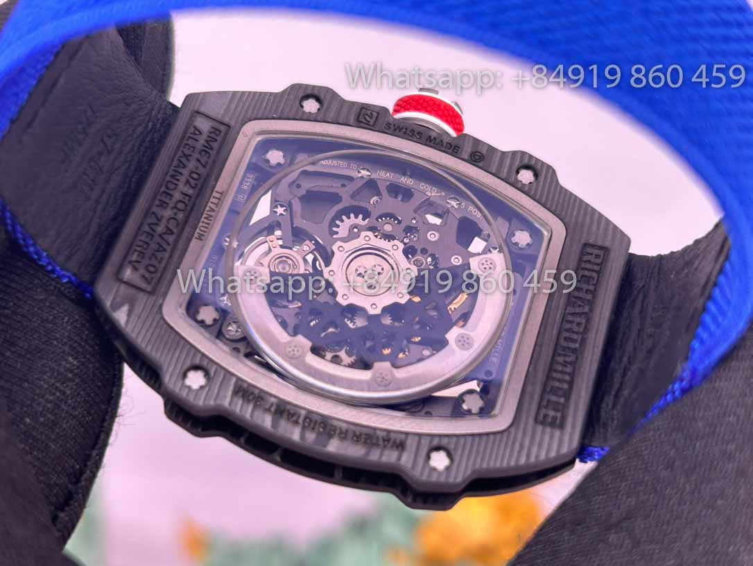 Réplica Richard Mille RM67-02 Carbono NTPT Sébastien Ogier 1:1 Mejor Clon V2