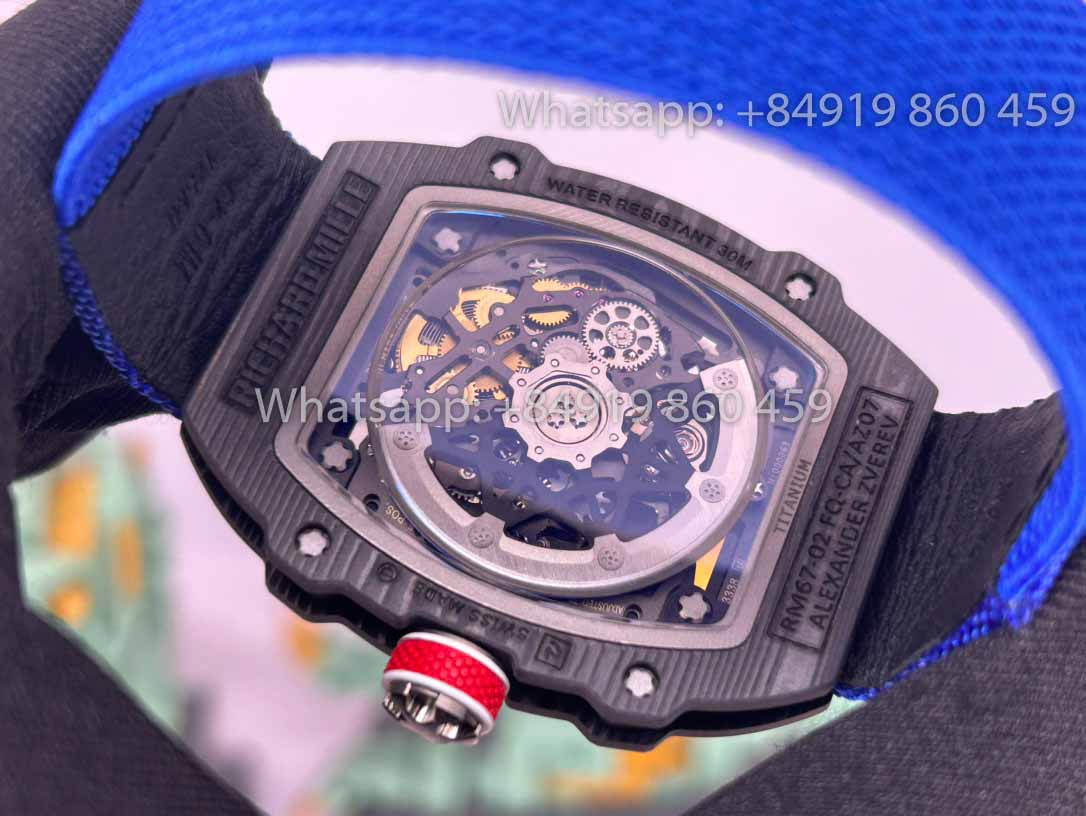 Réplica Richard Mille RM67-02 Carbono NTPT Sébastien Ogier 1:1 Mejor Clon V2