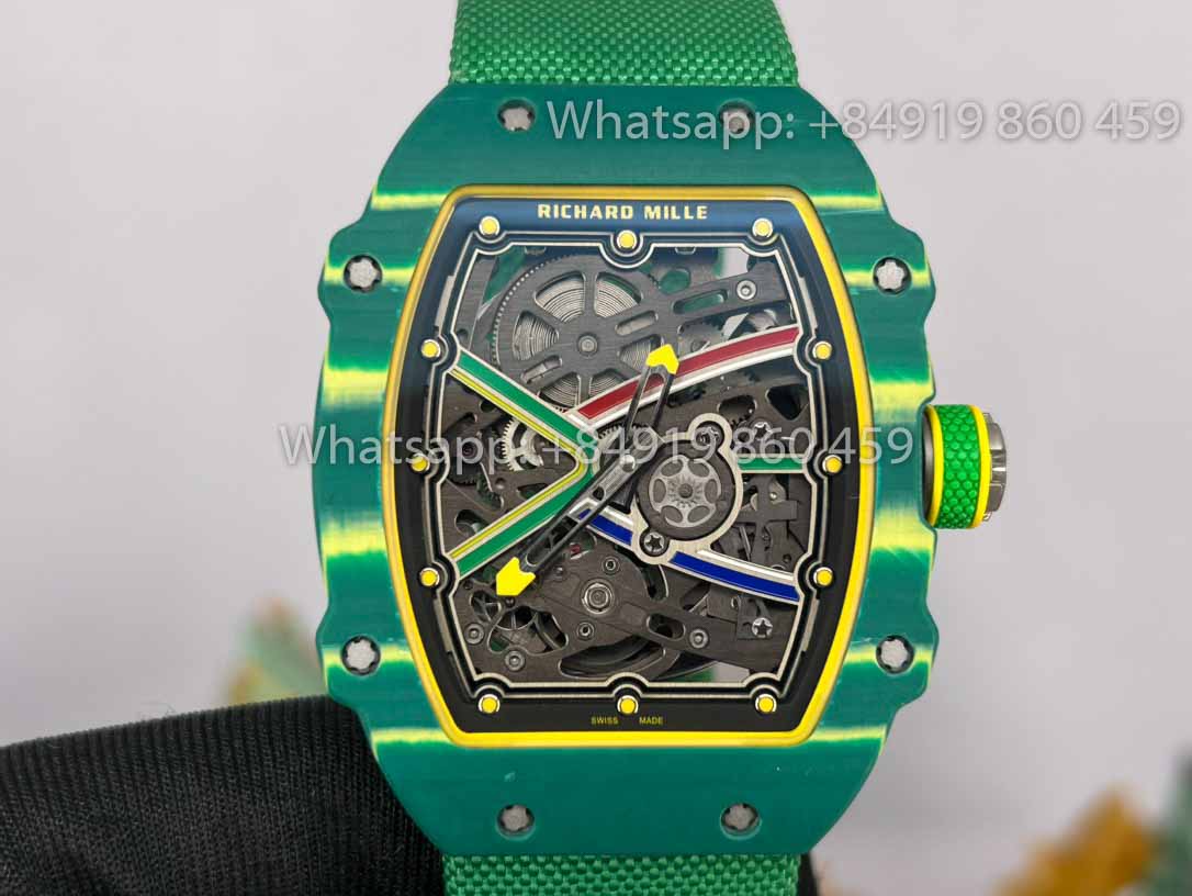 Replica Richard Mille RM67-02 Sprint 48MM Wayde Van Niekerk Verde 1:1 Miglior Clone V2