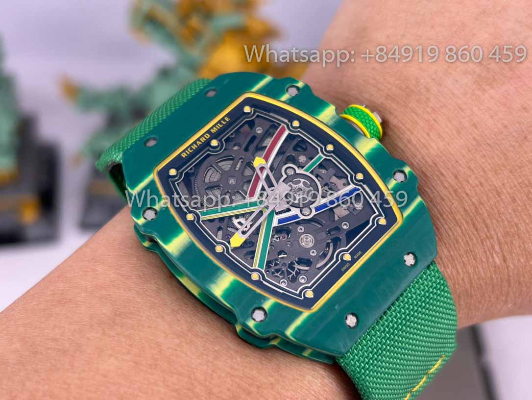 Replica Richard Mille RM67-02 Sprint 48MM Wayde Van Niekerk Verde 1:1 Miglior Clone V2