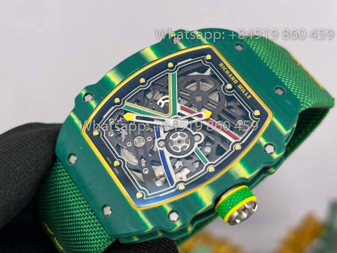 Replica Richard Mille RM67-02 Sprint 48MM Wayde Van Niekerk Verde 1:1 Miglior Clone V2