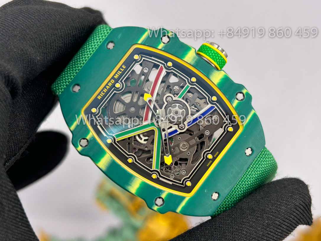 Replica Richard Mille RM67-02 Sprint 48MM Wayde Van Niekerk Verde 1:1 Miglior Clone V2