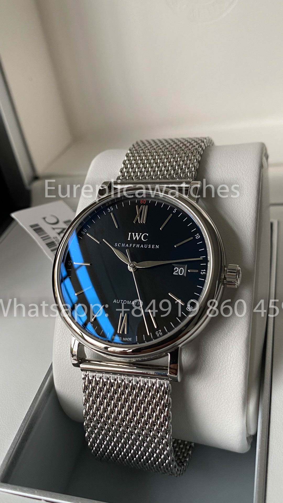 IWC Portofino IW356518 Automatic Watch 40MM 1:1 Best Clone A+ Factory Mesh Strap