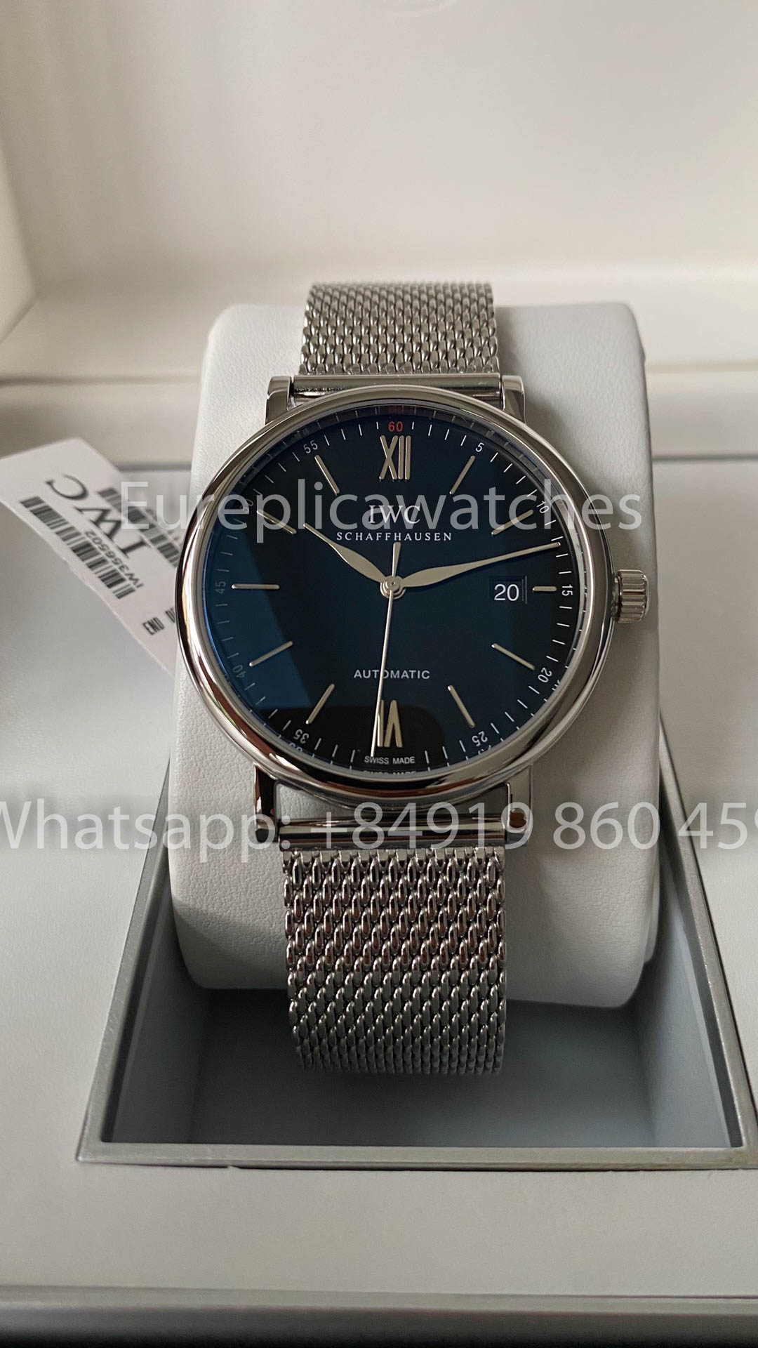 IWC Portofino IW356518 Automatic Watch 40MM 1:1 Best Clone A+ Factory Mesh Strap