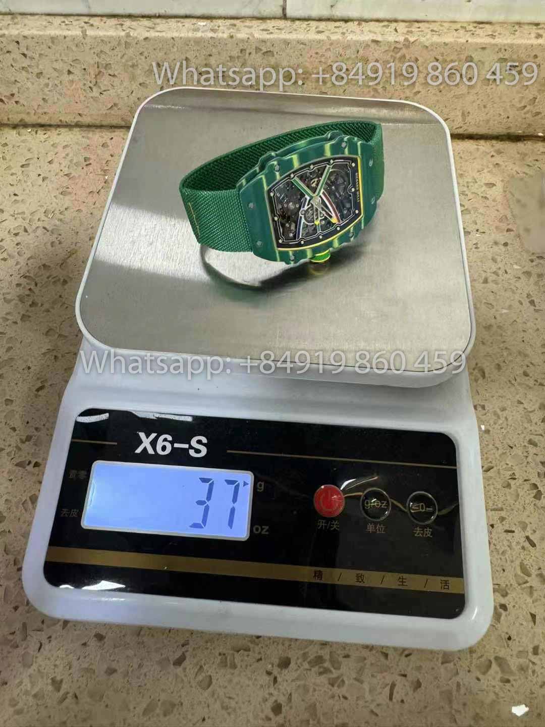 Replica Richard Mille RM67-02 Sprint 48MM Wayde Van Niekerk Verde 1:1 Miglior Clone V2