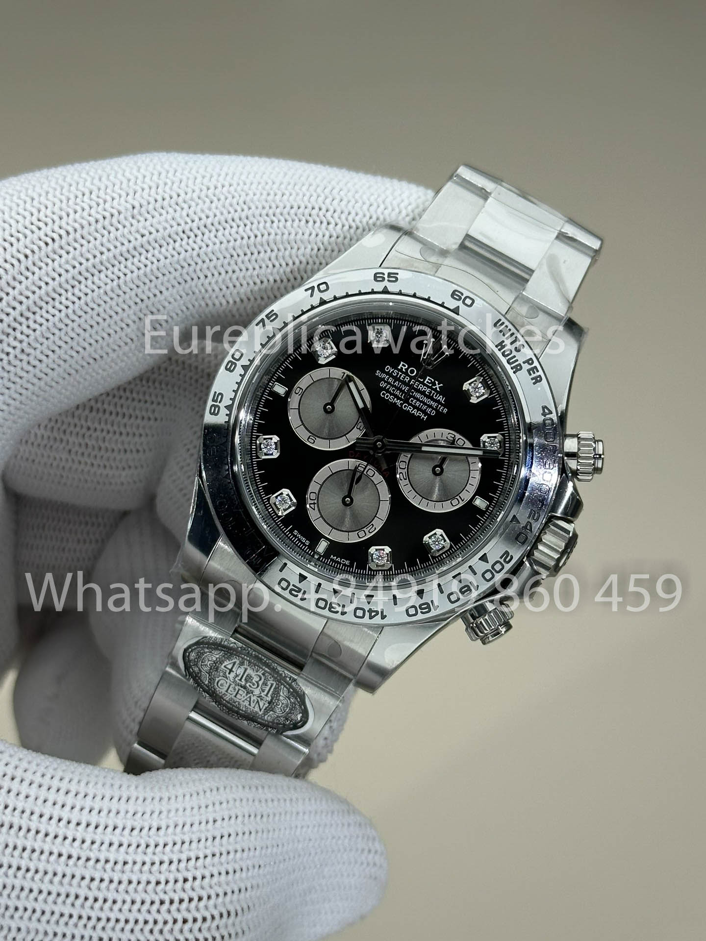 Rolex Cosmograph Daytona M126509-0002 Esfera negra 1:1 Mejor clon Limpio de fábrica