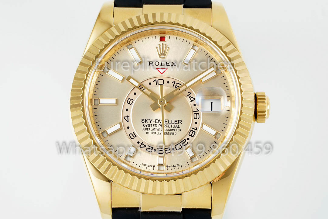 Rolex Oyster Perpetual Sky-Dweller M336239 Silver dial 1:1 Best Clone ZF Factory 190 gram