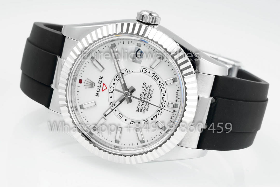 Rolex Oyster Perpetual Sky-Dweller M336239 Quadrante Bianco 1:1 Miglior Clone ZF Factory 190 grammi