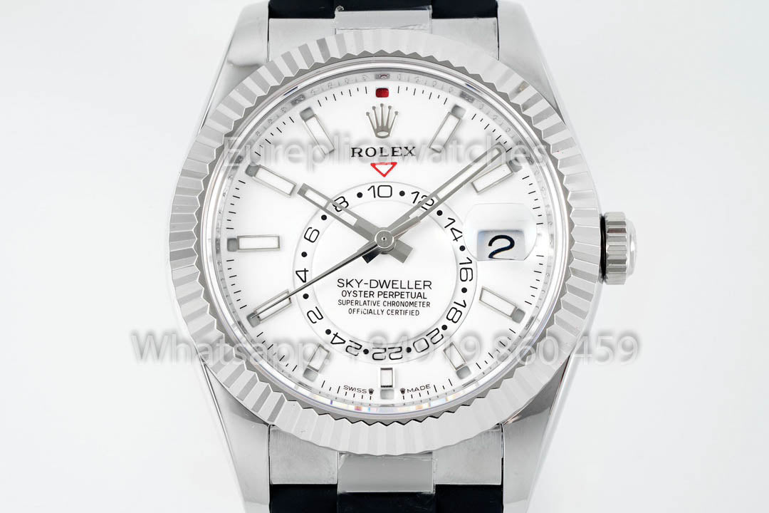 Rolex Oyster Perpetual Sky-Dweller M336239 White Dial 1:1 Best Clone ZF Factory 190 gram