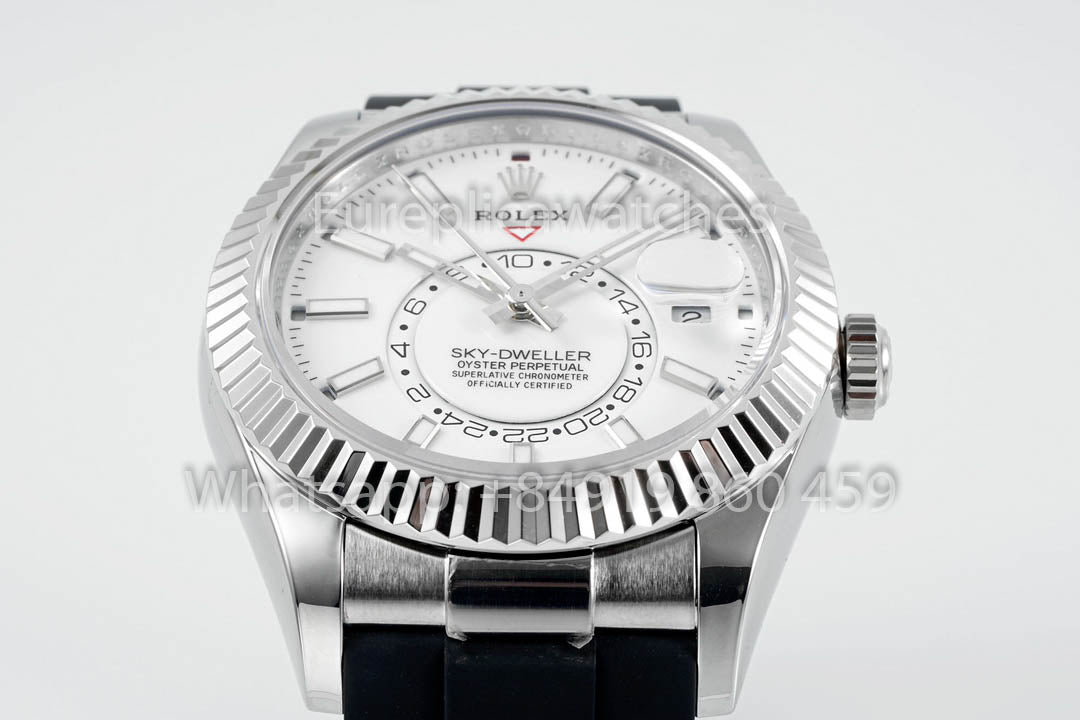 Rolex Oyster Perpetual Sky-Dweller M336239 Quadrante Bianco 1:1 Miglior Clone ZF Factory 190 grammi