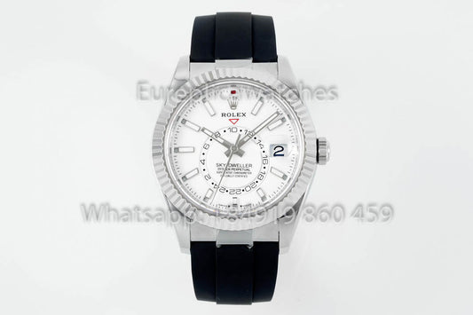 Rolex Oyster Perpetual Sky-Dweller M336239 Quadrante Bianco 1:1 Miglior Clone ZF Factory 190 grammi