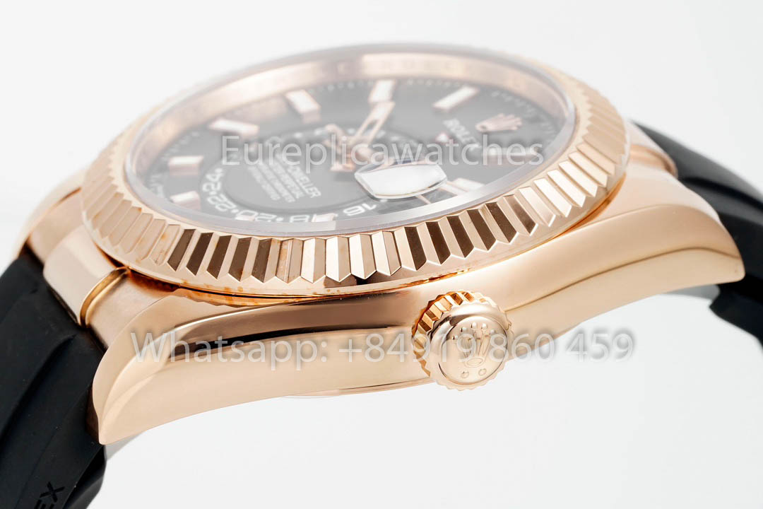 Rolex Oyster Perpetual Sky-Dweller M336239 Quadrante Grigio Oro Rosa 1:1 Miglior Clone ZF Factory 190 grammi