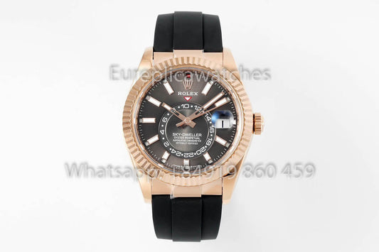 Rolex Oyster Perpetual Sky-Dweller M336239 Quadrante Grigio Oro Rosa 1:1 Miglior Clone ZF Factory 190 grammi