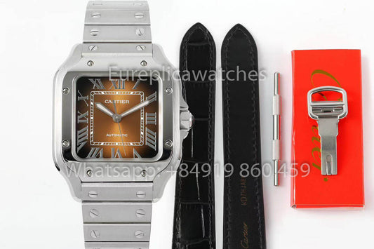 Cartier Santos De Cartier CRWSSA0065 1:1 Miglior Clone 35,1 mm BV Factory Acciaio Inossidabile