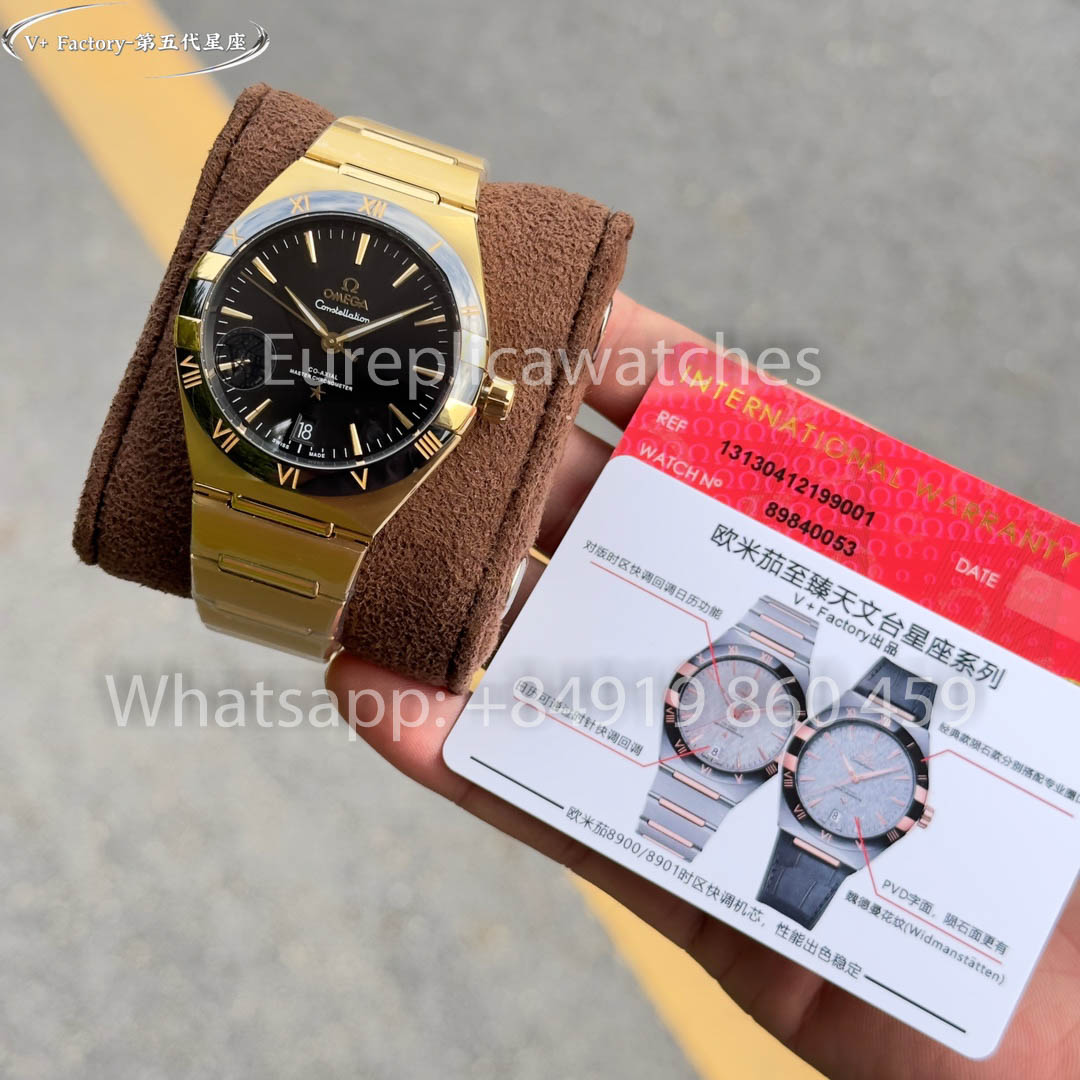 Omega Constellation 131.23.41.02.15 Yellow gold 41 mm 1:1 Best Clone V+ Factory