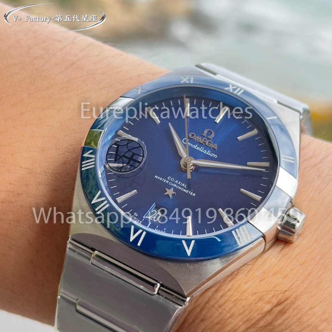 Omega Constellation Chronometer 131.33.41.21.03.001 Esfera azul 1:1 Mejor clon V+ Factory