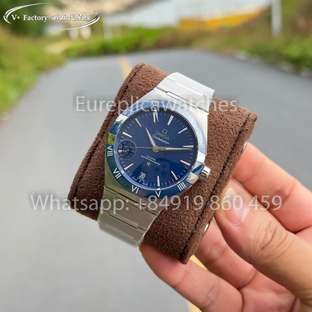 Omega Constellation Chronometer 131.33.41.21.03.001 Esfera azul 1:1 Mejor clon V+ Factory