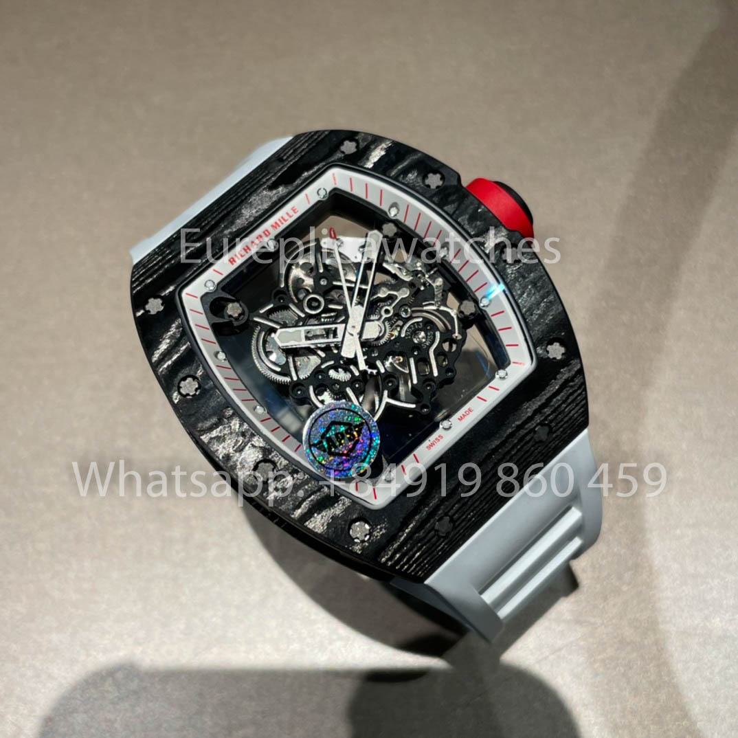 RICHARD MILLE RM055 Custodia in fibra di carbonio 1:1 Miglior clone APS Factory Red Crown