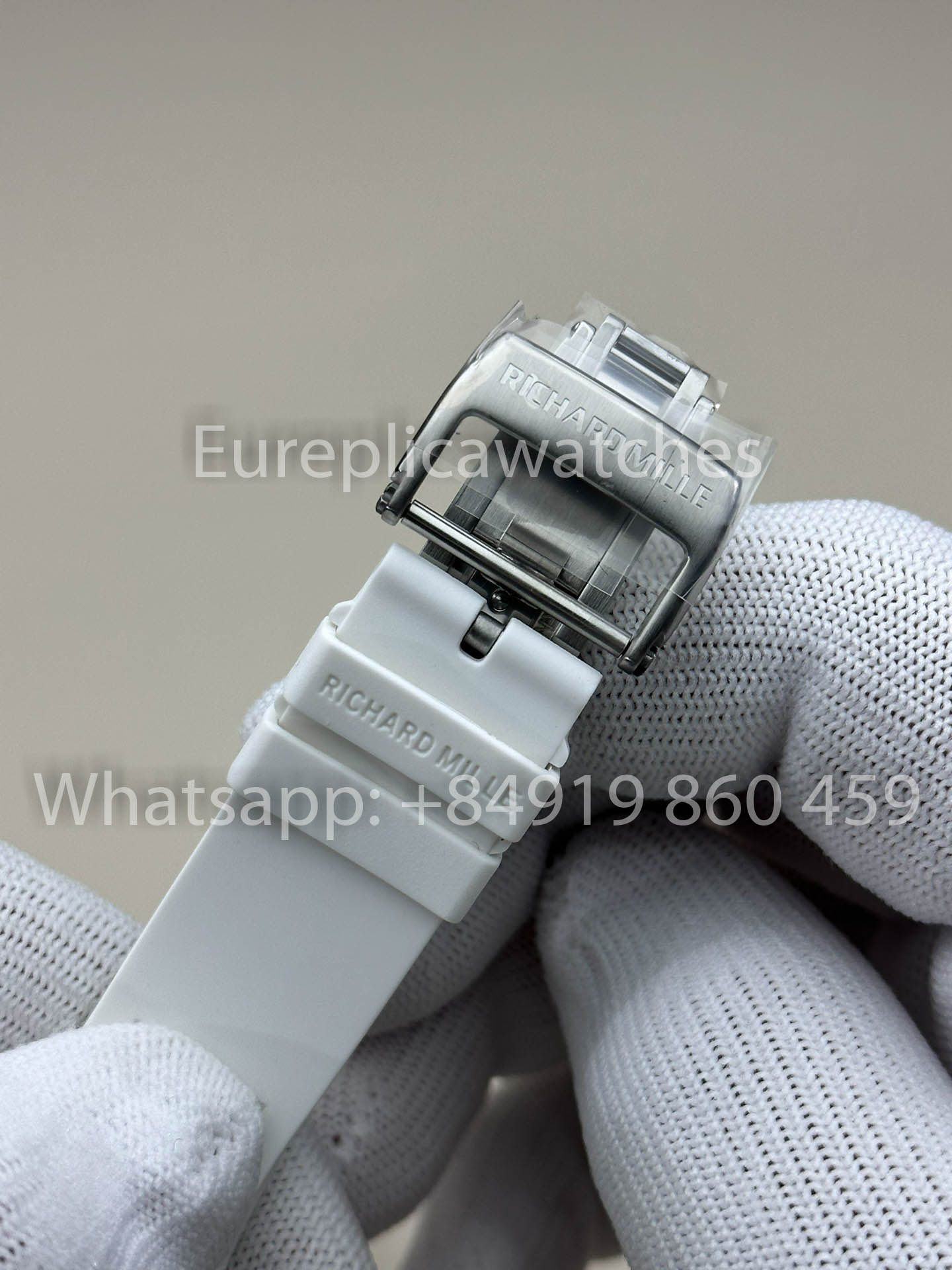 RICHARD MILLE RM055 White Ceramic Case 1:1 Best Clone APS Factory White Strap